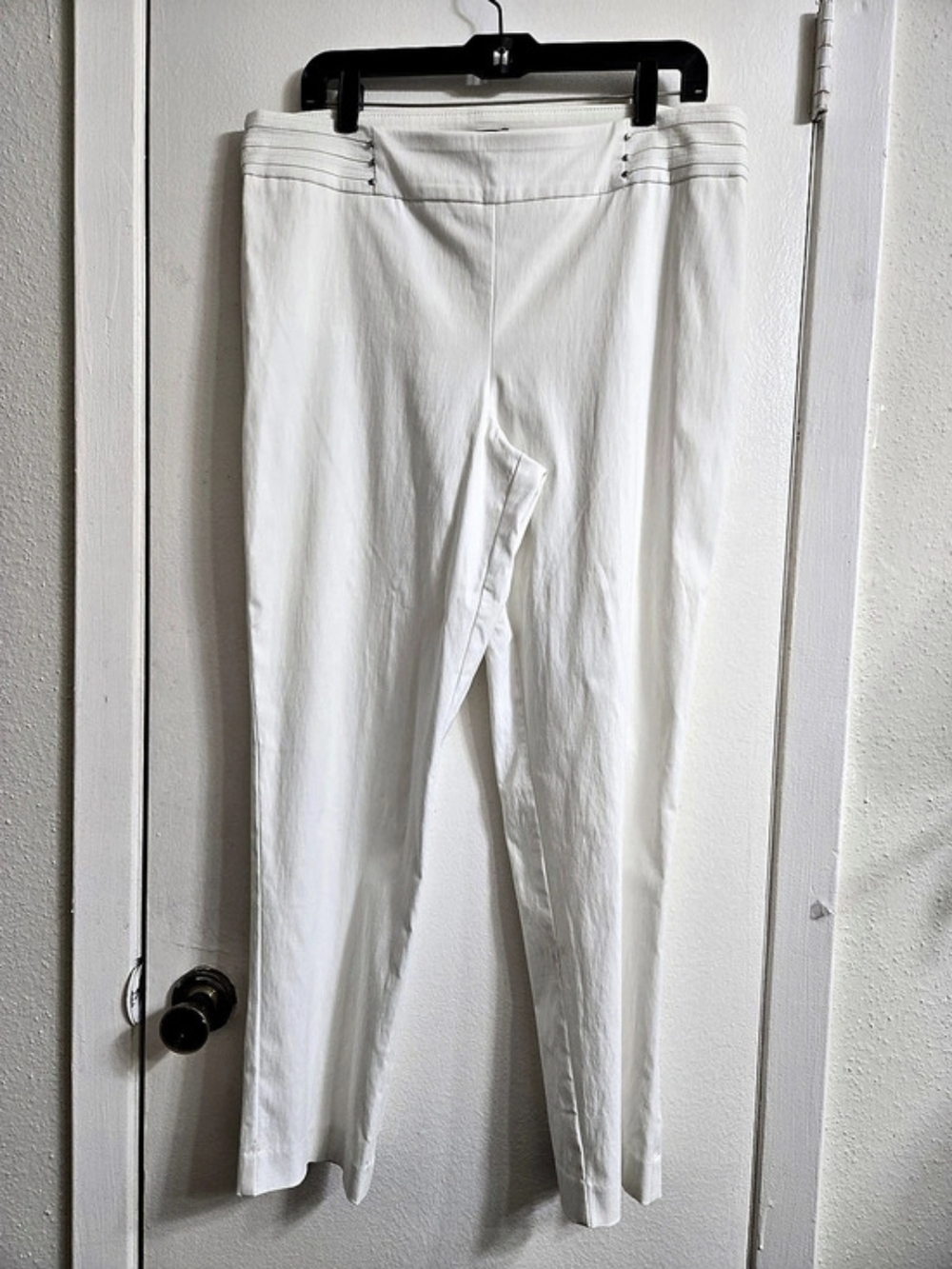 JM Collection Tummy Control Mid-Rise Straight-Leg Pull-On Pants Straight-Leg